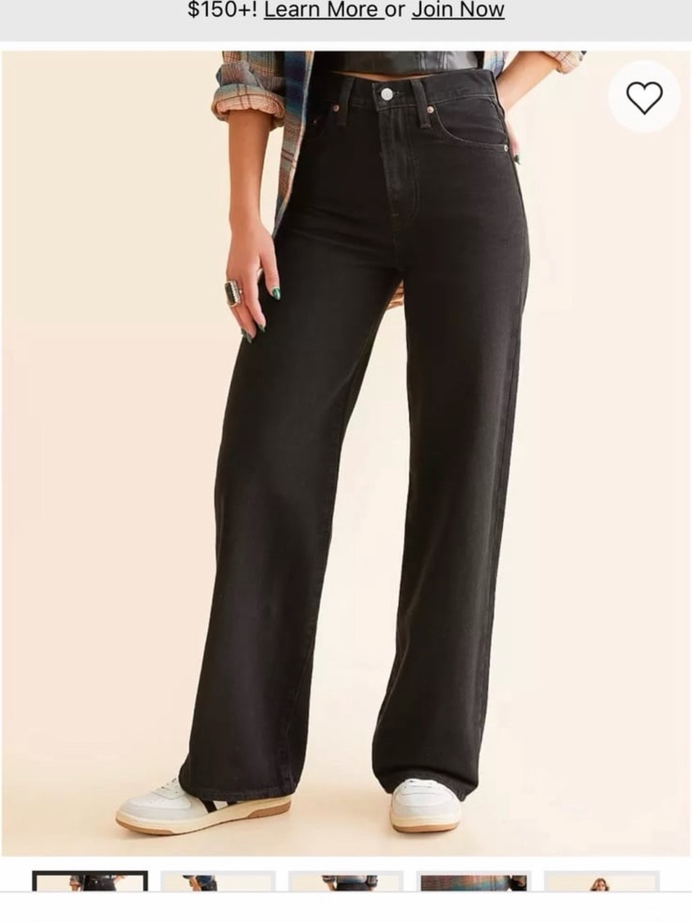 Levi's Black Straight-Leg Jeans